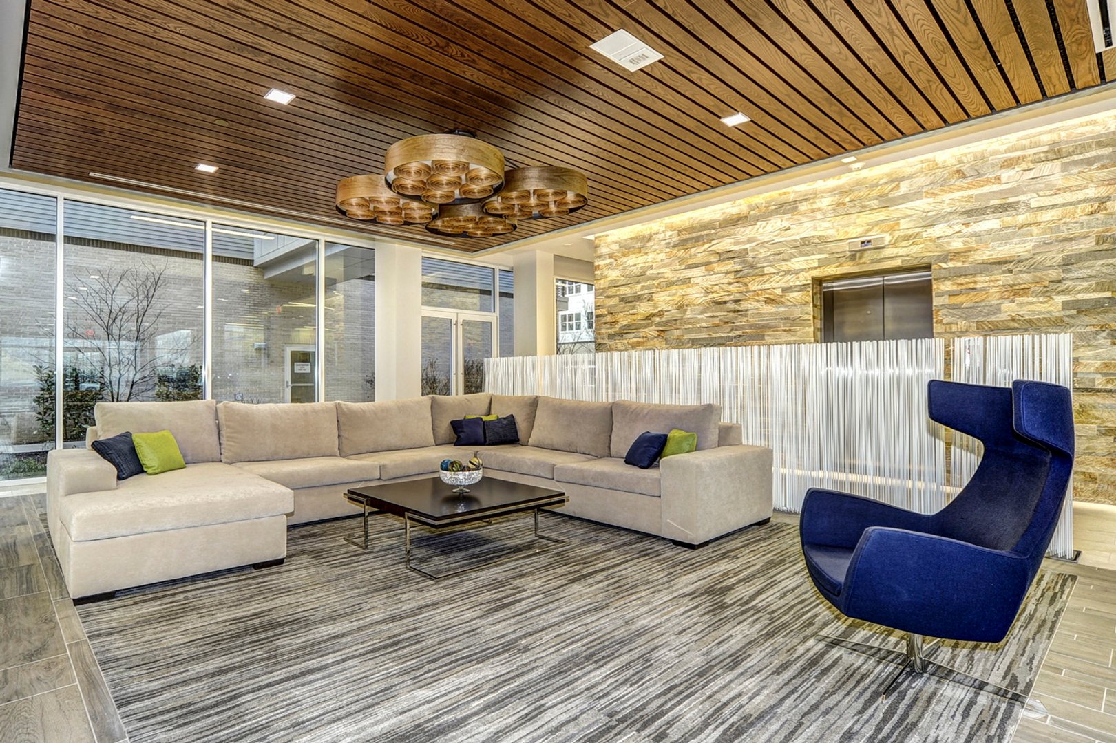 A beautifully designed lobby