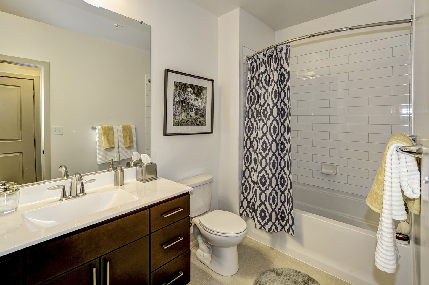 Bright, spa-inspired bathrooms